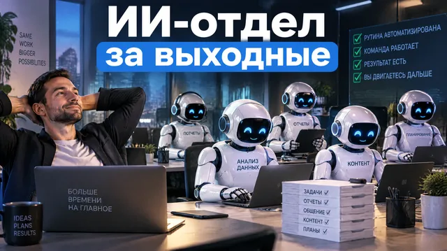 Обложка без паспорта вкуса: роботы в неоновом офисе